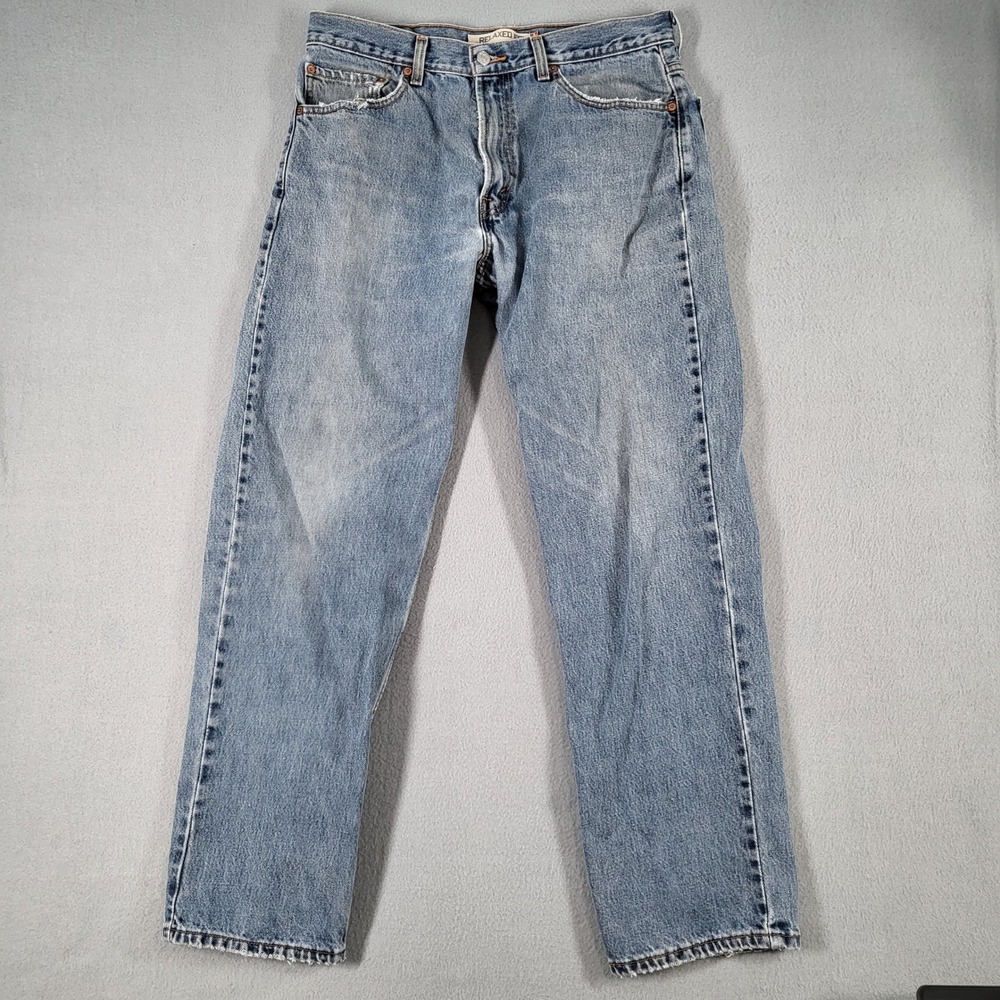 Levi's 550 Jeans Men's 34x32 Light Wash Relaxed Fit Straight Leg Denim
